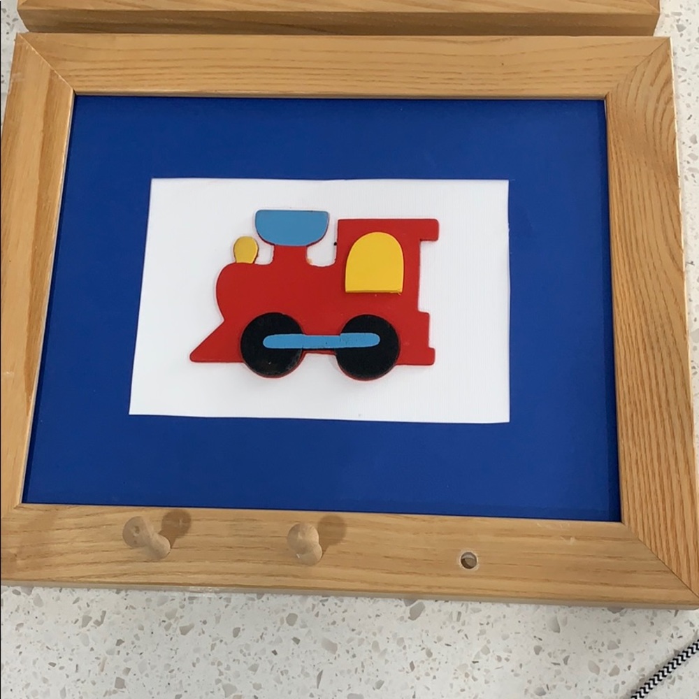child’s room wall art train and airplane decor - Picture 3 of 8